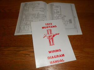 1972 FORD MUSTANG WIRING DIAGRAM MANUAL / '72 DIAGRAMS | eBay
