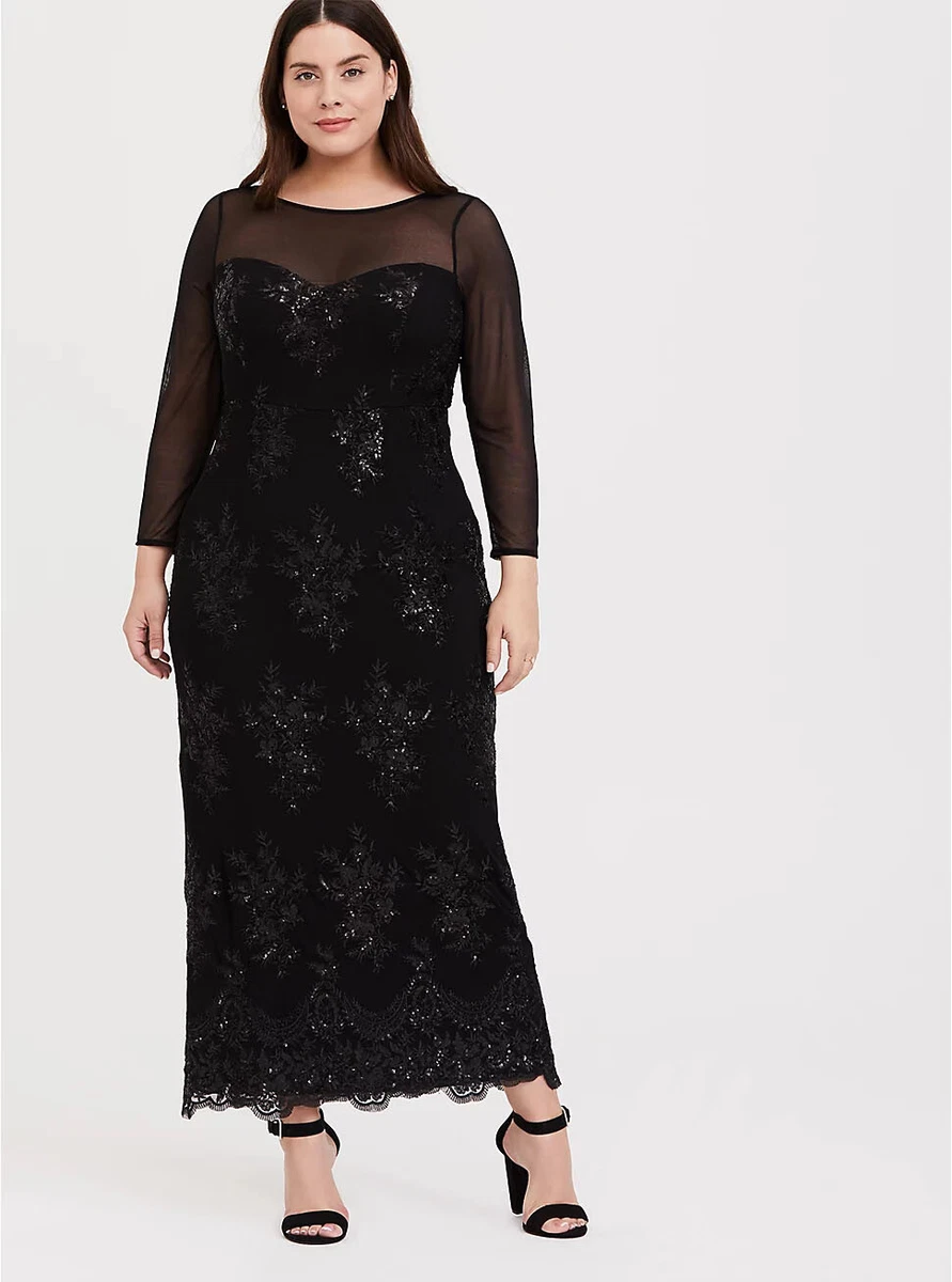 slim fit dress slacks 2026 Sparkly and Shine Plus Size High-Low A-Line Front Slit Evening Dress
