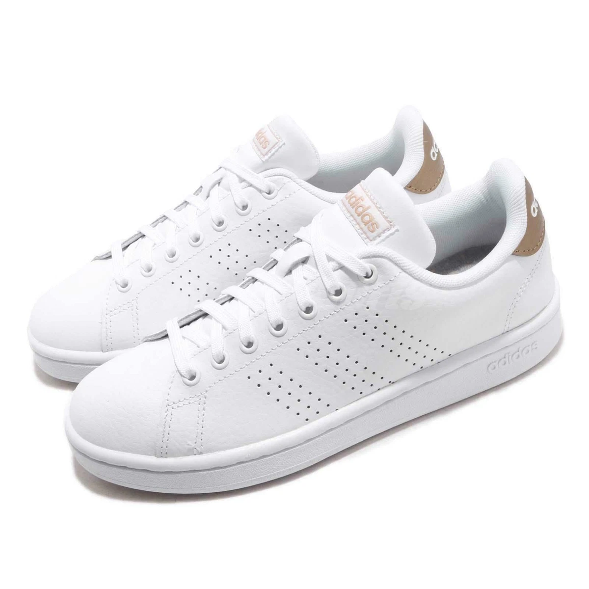 Reciteren klasse besluiten adidas Advantage White Copper Metallic Womens SZ 10 Casual Shoes Sneaker  F36223 | eBay