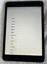 Apple iPad mini 1st Gen. 16GB, Wi-Fi, 7.9in - Space Gray  CRACKED  RESET