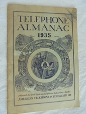 1935 Bell Telephone System Almanac American Telephone and Telegraph Co Booklet