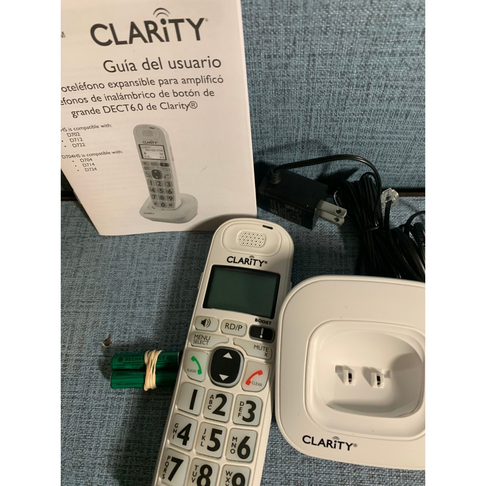 Clarity DECT 6.0 Cordless & Answering Machine (D714) eBay