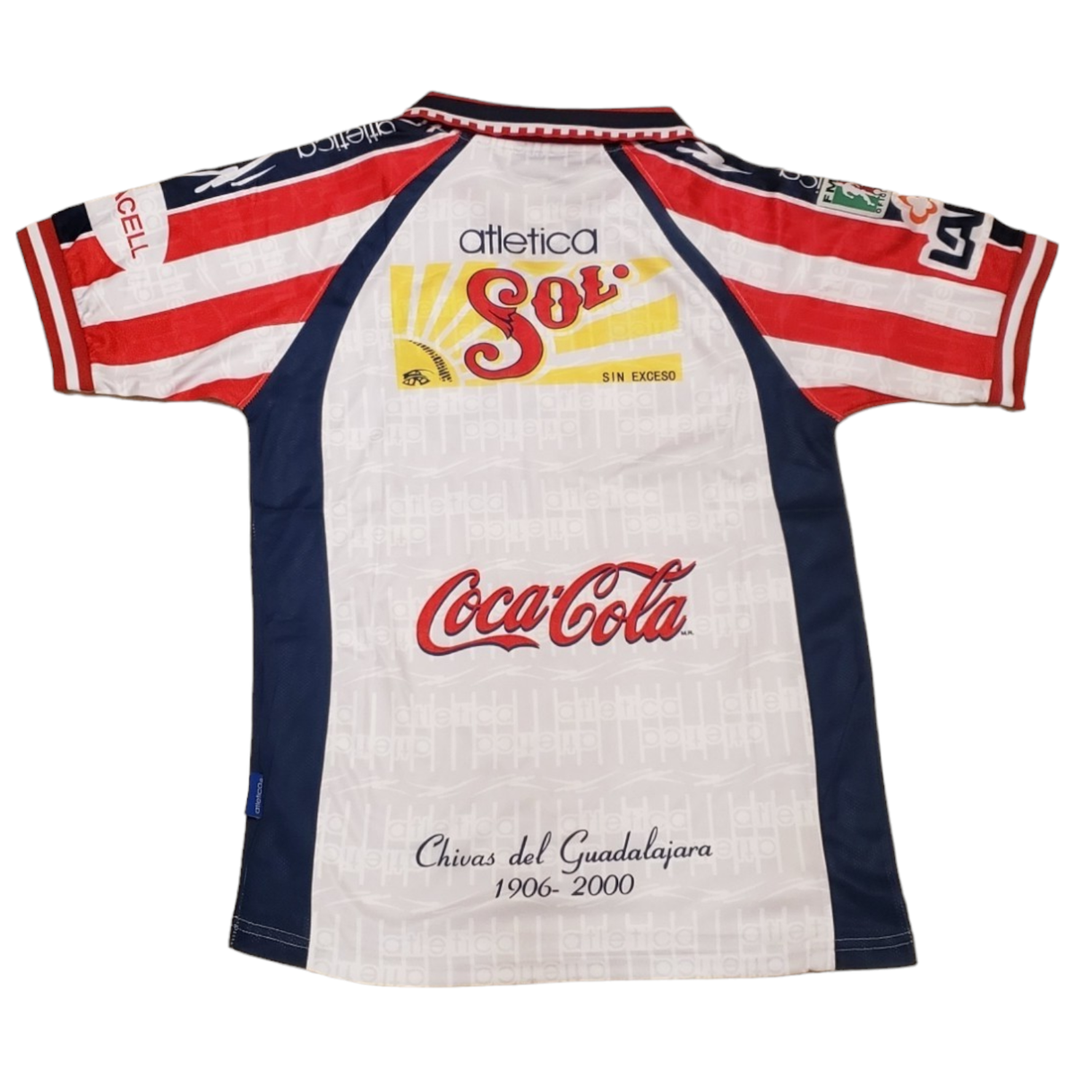 XL Jersey Chivas Guadalajara Away White 99/00 Atletica GARCIA # 10