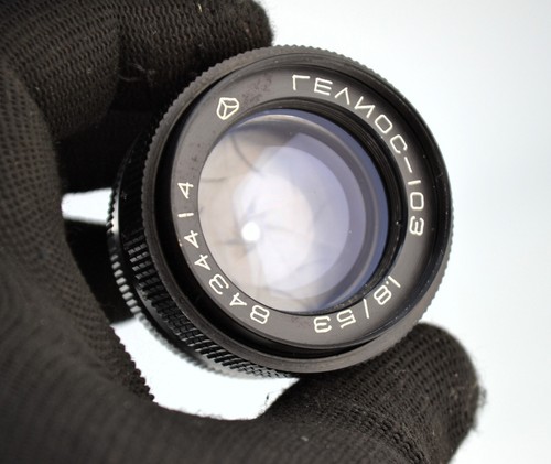 SERVICED! 1984 SOVIET USSR HELIOS-103 RANGEFINDER LENS f1.8/53 KIEV-4 MOUNT (3) - Picture 6 of 9