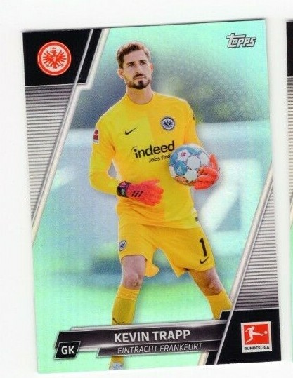 Kevin Trapp AQUA FOIL /199 2021-22 Topps Bundesliga #61