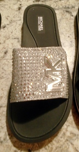 Michael Kors MK Slides Gilmore & Eva Pink Blue Gold Black White MK Pink - 第 6/48 張圖片