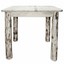 montana log wood counter height dining table in clear lacquer mwdt4psv36