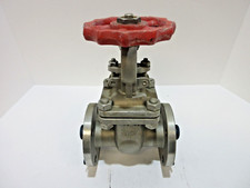 Válvula de compuerta de acero inoxidable 1-1/2" Aloyco 117F 150 con brida CF8M nueva usada en tienda