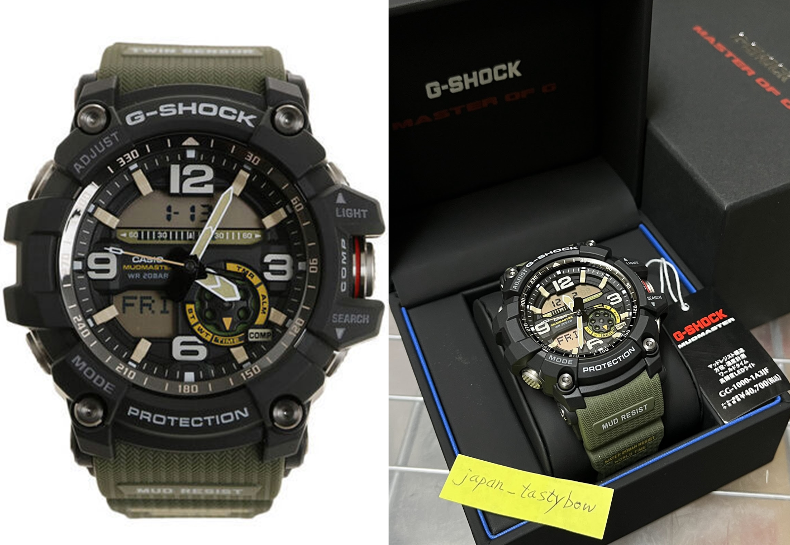 Casio G-SHOCK GG-1000-1A3JF MUDMASTER Quartz Watch Twin Sensor JAPAN  GG-1000-1A3