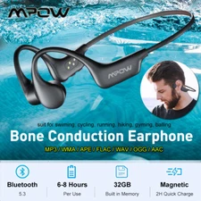 Mpow Bone Conduction Open-Ear Bluetooth Wireless Sport Swimming Headphones 32GB
