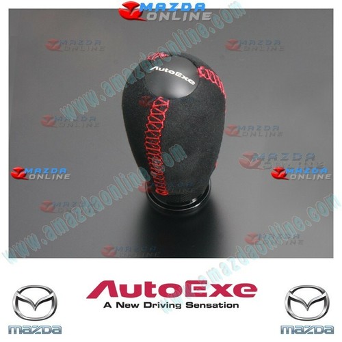 AutoExe Long Suede Red Stitch Shift Knob fits Mazda Manual Gear M10 x 1.25 - Bild 2 von 3