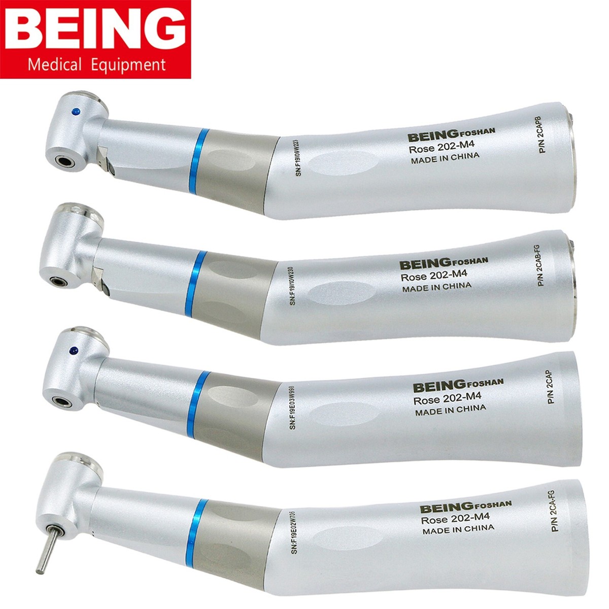 US BEING Dental Low Speed Handpiece Fiber Optic Contra Angle Fit E Type KAVO NSK