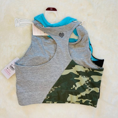 Girl’s Tween Juniors Sports Bra 2-pack Padded Size 30 Justice NEW with Tags - Picture 6 of 8