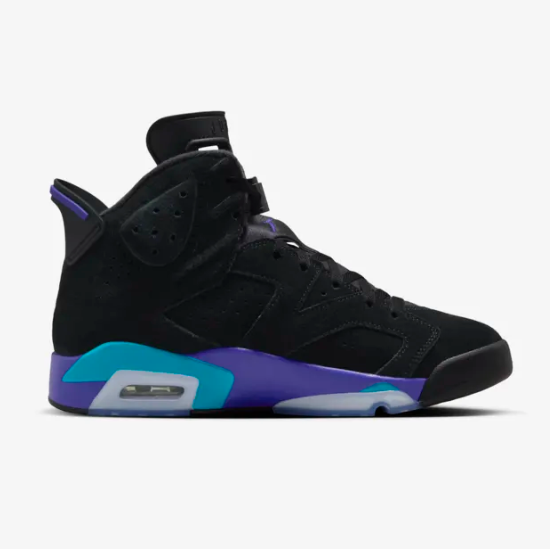 Air Jordan 6 ブラック/パープル New Air Jordan 6 Aqua 2023 Size 11.5 Rare Retro Authentic
