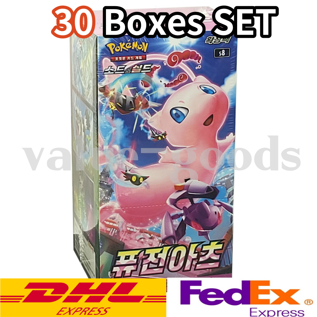 30 BOXES 1CT] Pokemon Card Sword&Shield Fusion Arts Booster Box S8 Korean  Ver. | eBay