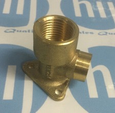 Back Plate Elbow 15mm x 1/2" SOLDER RING copper plumbing fittings X 1