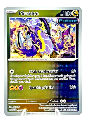 Miraidon 121/162- Temporal Forces (Future)-Reverse Holo-Rare TCG