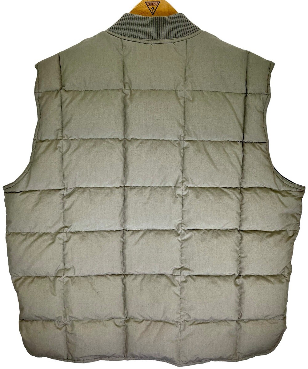 Vintage 90s Eddie Bauer Puffer Vest Jacket Green Goose Down
