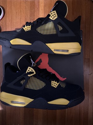 Air Jordan 4 Retro Yellow Thunder 2012 size 12 888507962843| eBay