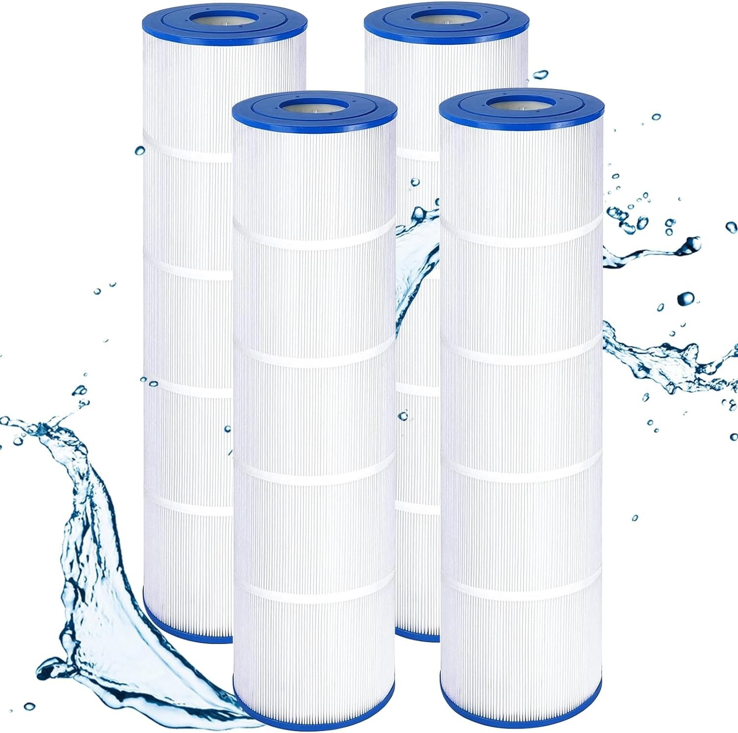 Spa-Filter 4er-Pack, Kompatibel Mit Unicel C-7470, Filbur FC-1976 – 80 Sq.ft., Für Whirlpool & Hot Tub, 50,8 Cm Lang