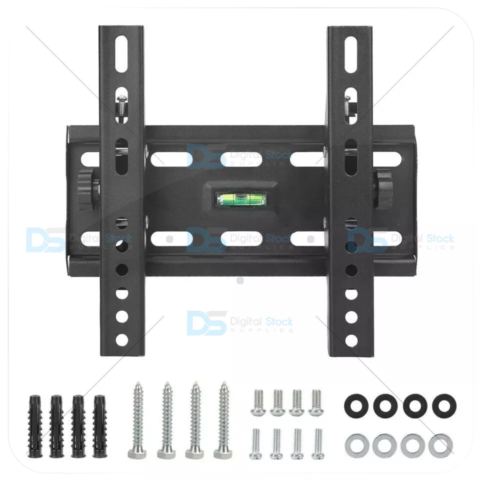 FLAT TV WALL MOUNT BRACKET 15° TILT SWIVEL FOR 15 19 24 30 32 37 40 42 43 INCH - Image 3 of 4
