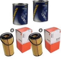 2X Original Mahle / Knecht ÖLfilter OX 179D + 2X SCT Motor Flush MotorspüLung