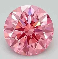 5.25 Ct Certified VVS1 D Grade Round Shape Natural Pink Diamond Great Shine 12mm