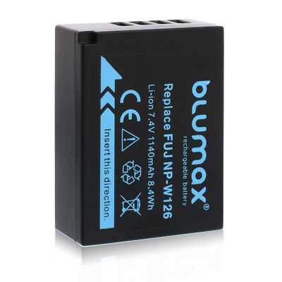 Blumax Akku passend für Fuji NP-W126 -W126s X-Pro3 X-T30 X-T200  1140 mAh (7,2V)