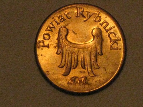 vintage Powiat Rybnicki 10 DUKATOW RYBNICKICH Poland Europe medal token - Picture 4 of 8