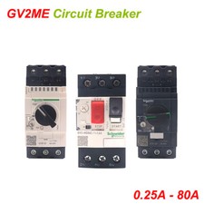 Circuit Breaker 0.25A 0.4A 0.63A 1A -80A Amp For Motor protection GV2ME Breaker