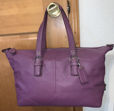 バッグ COACH Soho Leather Satchel Bag Bordeaux COACH Soho Leather Satchel Bag Bordeaux H51 | eBay