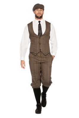 Brauner Halblanger 20er Jahre Charleston Gentleman Anzug   Gr. 46   64 - Pea