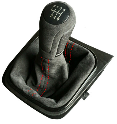 FÜR VW GOLF 5 6 EOS SCIROCCO SCHALTSACK ALCANTARA   LEDER SCHALTKNAUF 6 GANG ARK