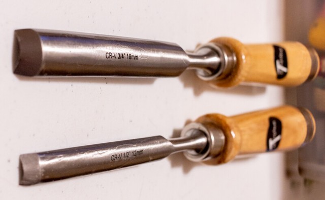 Set Of 2 Curved Woodworking Chisels 1 2 And 3 4 Inch eBay