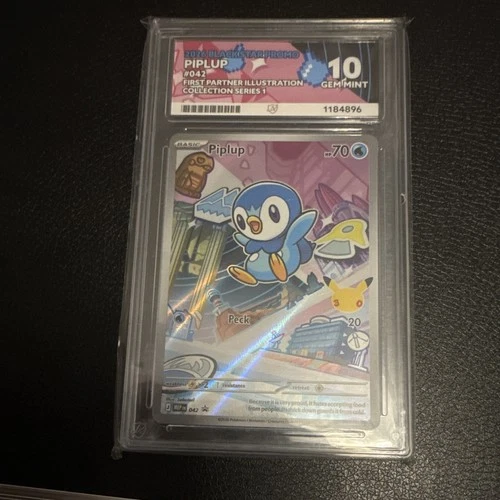 Pokémon Piplup 042 Holo First Partner Series 1 ACE 10 EN