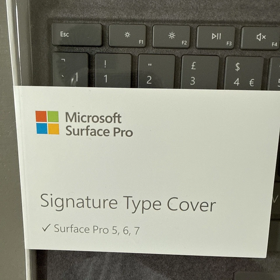 MICROSOFT Surface PRO ALCANTARA Type Cover - Platinum 1725 BRAND NEW & SEALED - Image 2 of 4