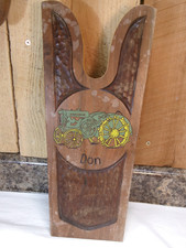Vintage Handmade Wooden John Deere "Don" Boot Jack by Mackey