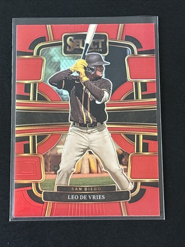 Leo De Vries 2024 Select - Concourse Level - Red Prizm #/149 #81 Padres