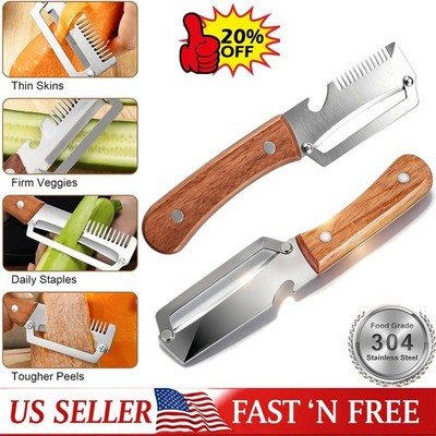 3 in 1 Multi-Functional Vegetable Peeler for Kitchen Stainless Steel Peeler