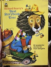 Vintage Richard Scarry's Best Story Book Ever Golden Book Hardcover 82 Story 67'