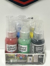 Gallery Glass, Basic Stained Glass Kit, 6 Colors Acrylic Paint - Brand New