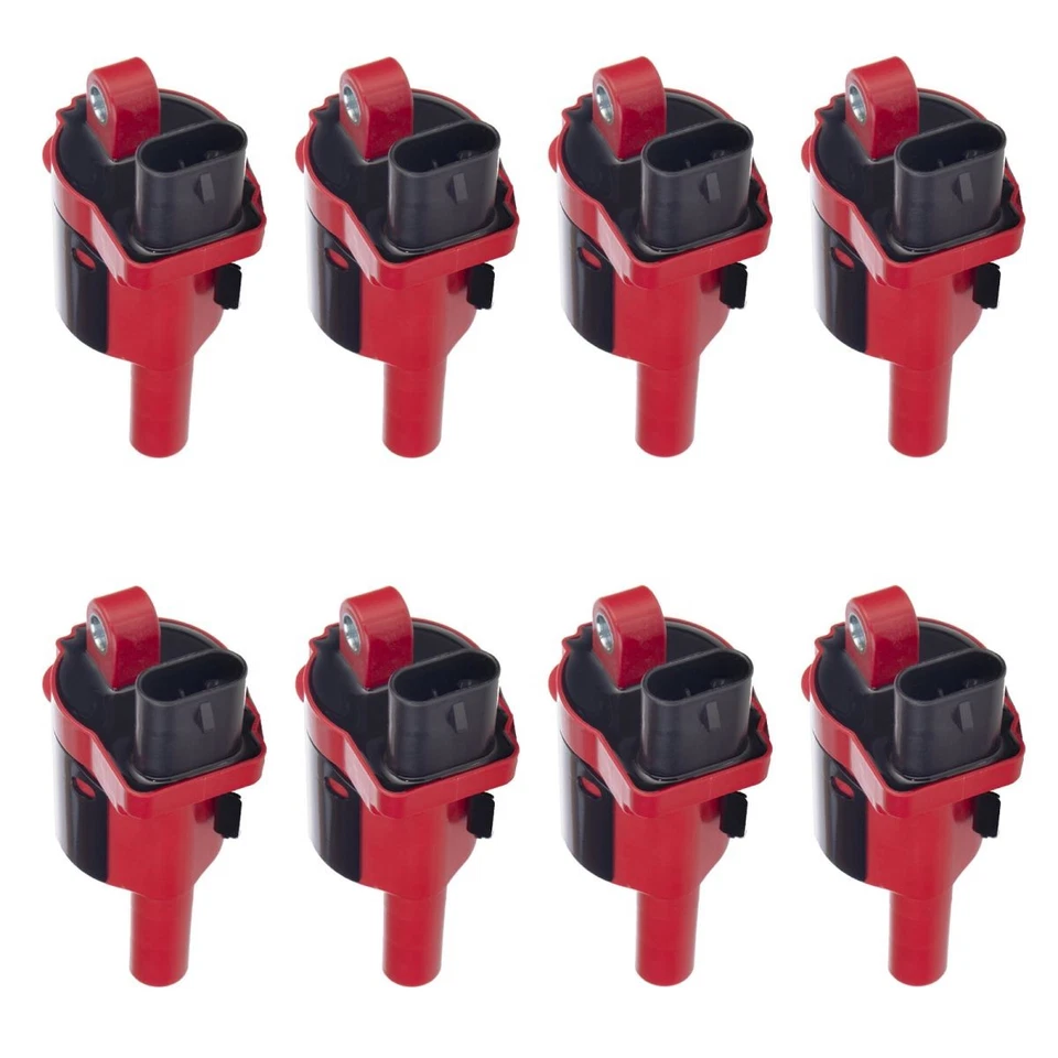 TRQ 8 件优质高性能点火线圈套件圆形样式适用于雪佛兰 GMC — 第 2/4 张图片