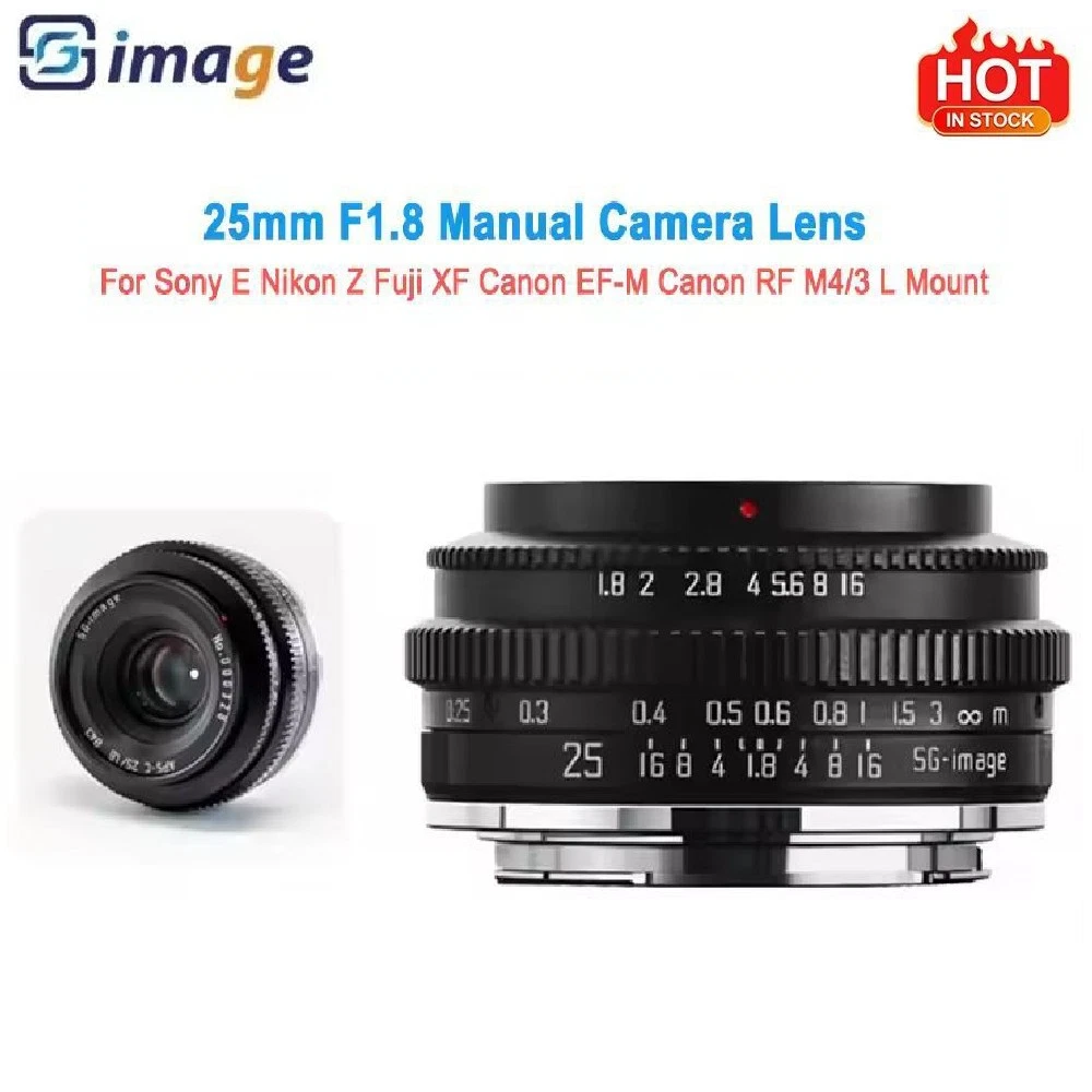 F/1.8 Camera Lenses for Panasonic 25mm Focal for sale | eBay