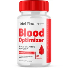 (1 Pack) Total Flow Blood Optimizer Advanced Support Glycogen Vitamin 60 Caps