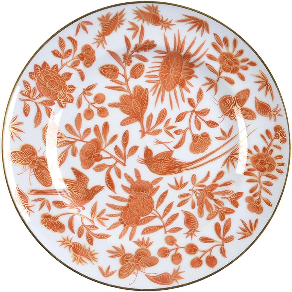 Mottahedeh Sacred Bird & Butterfly Bread & Butter Plate