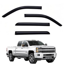 Window Visors Rain Guards fits 2014-2018 Silverado 1500 GMC Sierra 1500, Ou...