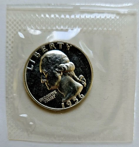 1956-P Washington Proof Quarter ~ 90% Silver