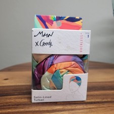 Goody x Morgan Harper Nichols Satin-Lined Knotted Hair Turban Ouchless 1 ct NIP
