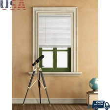 Cordless Vinyl Light Filtering Blinds 1 Inch Slats Window Covering Privacy Shade