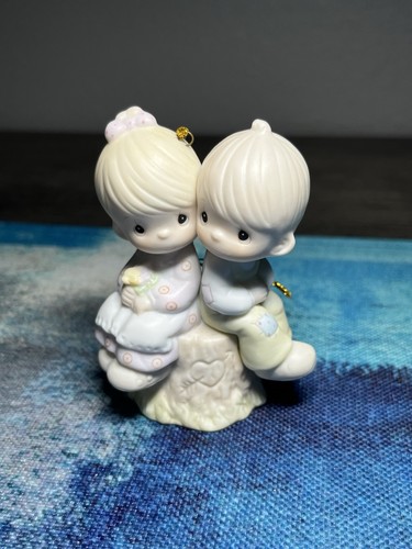 Precious Moments “Love One Another” Porcelain Bisque Ornament Vintage 1989